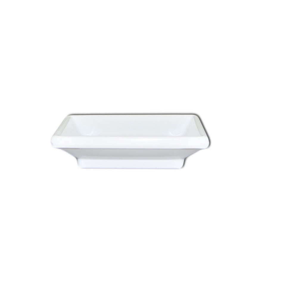 12 Pack 2 oz, 3-3/4" x 2-1/2", Sauce Dish, Classic White Dinnerware, Melamine, BPA Free, Dishwasher Safe, Break-Resistant, Shatter-Resistant, No Microwave, No Oven, NSF