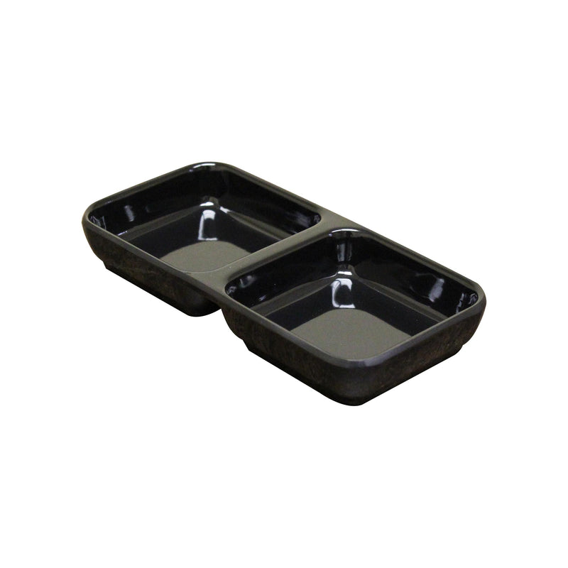 Thunder Group 19002BK 4 Oz Melamine Sauce Dish Black Break-Resistant