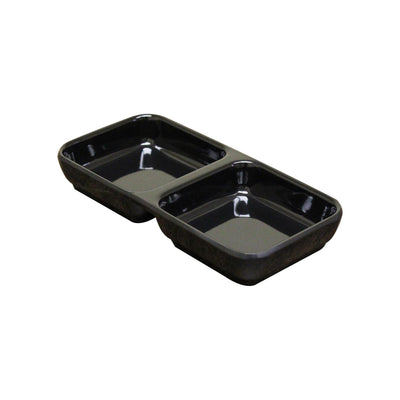 Thunder Group 19002BK 4 Oz Melamine Sauce Dish Black Break-Resistant
