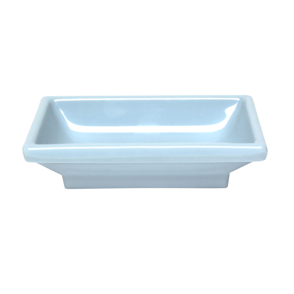 12 Pack 2 oz, 3-3/4" x 2-1/2" x 1", Sauce Dish, Blue Jade Dinnerware, Melamine, BPA Free, Dishwasher Safe, Break-Resistant, Shatter-Resistant, No Microwave, No Oven, NSF