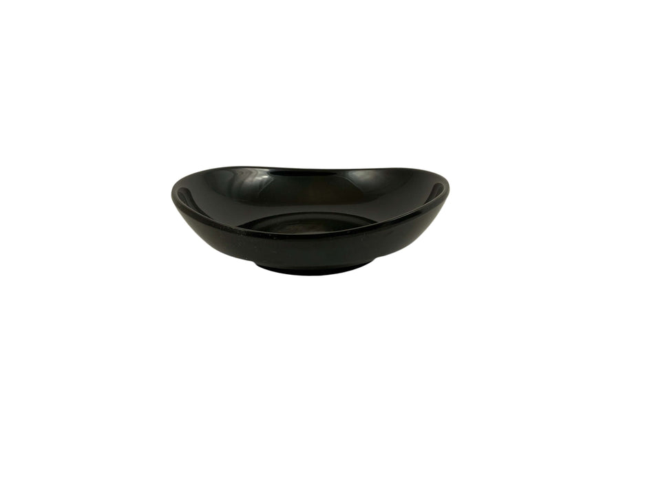 12 Pack 8 oz, 5-1/2" Diameter x 1-1/4" Deep, Round Saucer, Classic Black Dinnerware, Melamine, BPA Free, Dishwasher Safe, Break-Resistant, Shatter-Resistant, No Microwave, No Oven, NSF