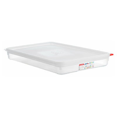 Carlisle 03044 8.5 Qt Food Storage Container GN 1/1 Polypropylene Transparent with Airtight Lid