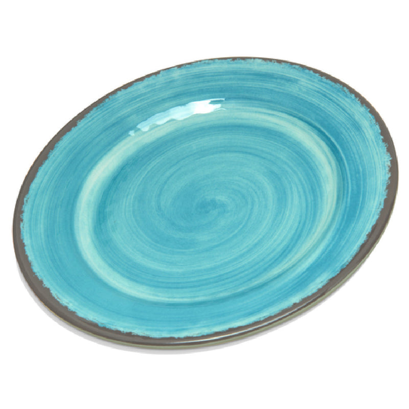 Carlisle 5400715 7 Inch Diameter Round Bread and Butter Plate Melamine Aqua