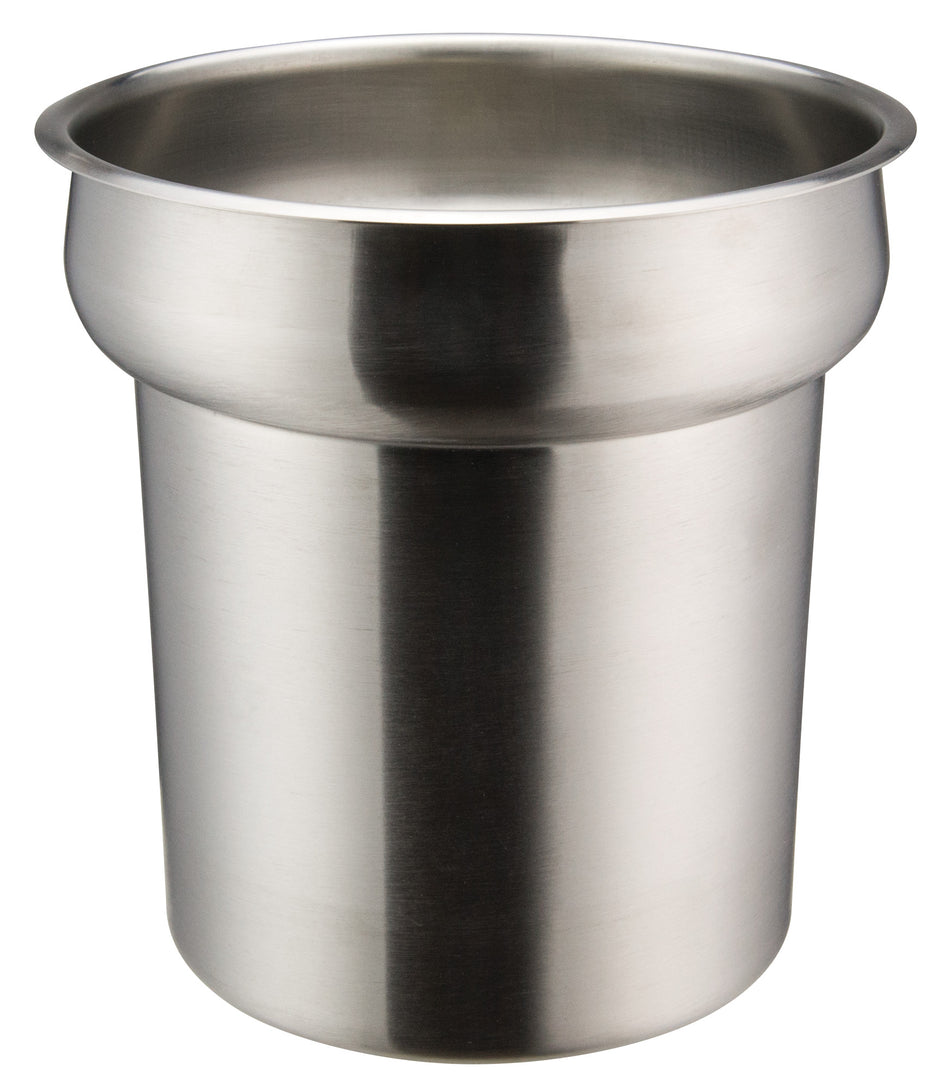 Winco INSN-4 4 Quart Round Vegetable Inset with Satin Finish Stainless Steel