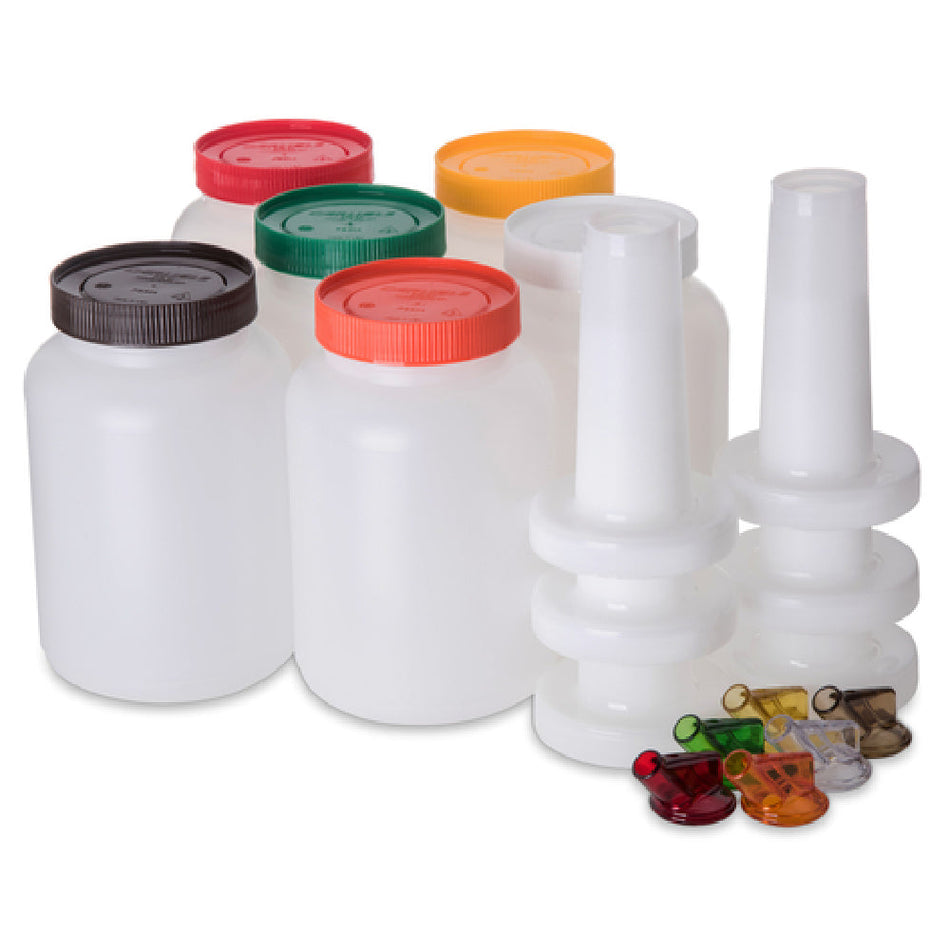 Carlisle PS701B00 64 Oz Break Resistant Pourer Container Assorted Colors