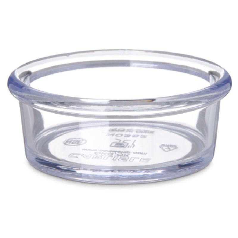 Carlisle 036207 3 Inch Ramekin 2-1/2 Oz Clear SAN Dishwasher Safe
