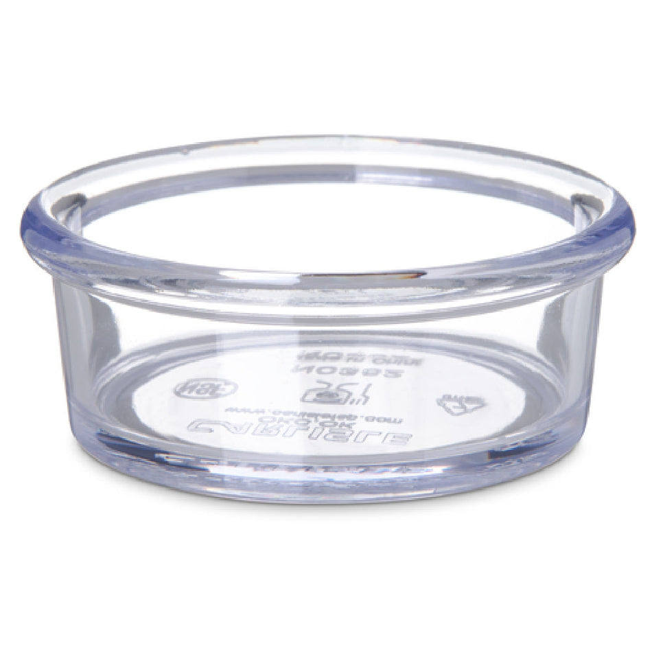 Carlisle 036207 3 Inch Ramekin 2-1/2 Oz Clear SAN Dishwasher Safe