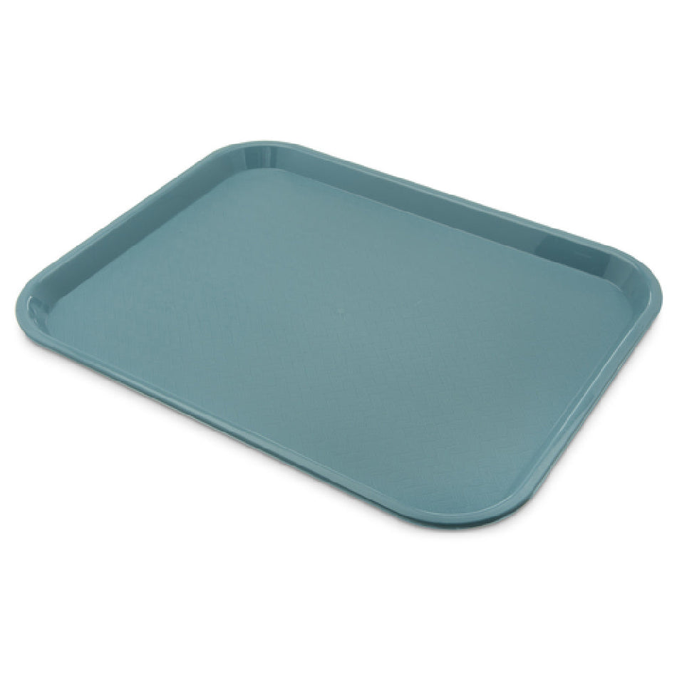 Carlisle CT141859 14 Inch Cafeteria Tray Rectangular with Drying and Stacking Lugs Polypropylene Slate Blue
