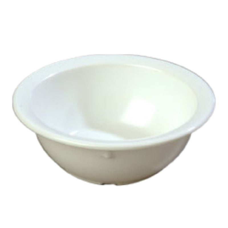 Carlisle KL11902 5-1/2 Inch Diameter Nappie Bowl Plastic Narrow Rim White