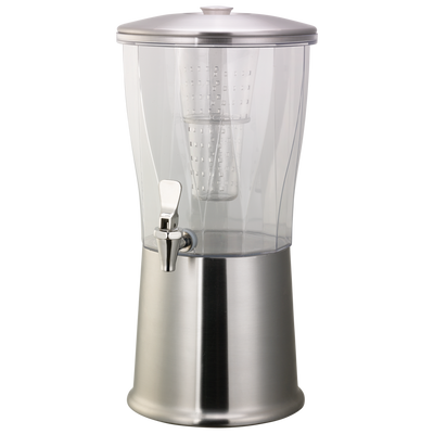 Elite 3-Gallon Stainless Beverage Dispenser in Brushed with Polished Accents