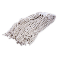 Carlisle 36972400 1-1/4 Inch Cut End Wet Mop Head 8 Ply Cotton Band Natural