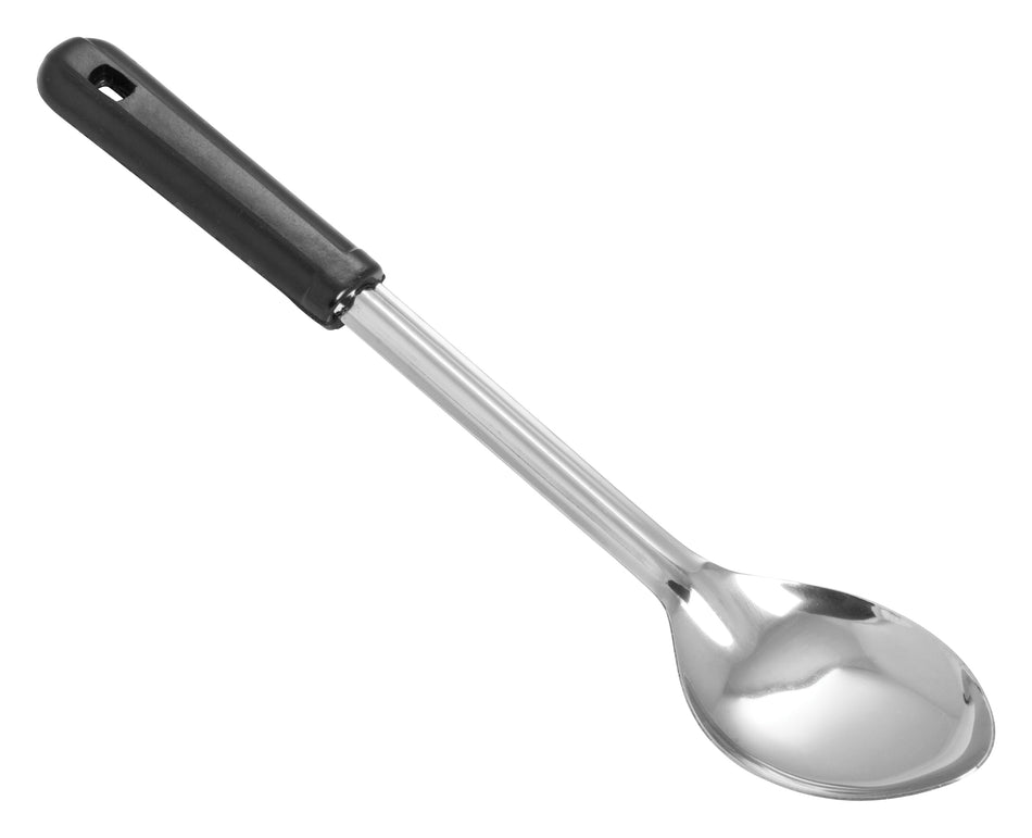 Winco BSOB-13 13 Inch Solid Basting Spoon with Black Bakelite Handle Stainless Steel