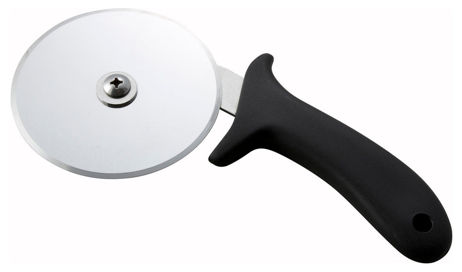 Winco PPC-4 4 Inch Diameter Stainless Steel Pizza Cutter Polypropylene Handle Black