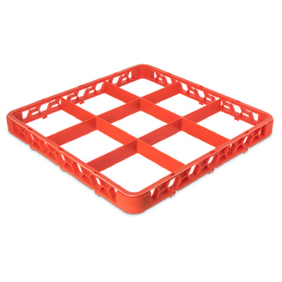 Carlisle RE9C24 Full-size OptiClean Divided Glass Rack Extender Orange