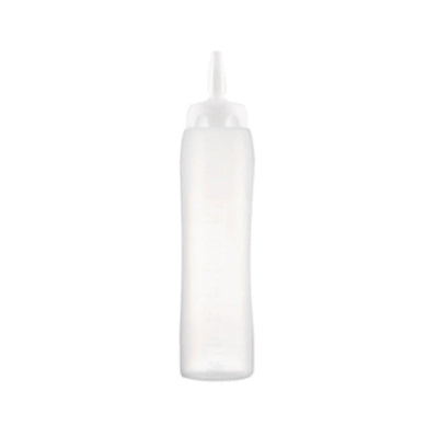 Carlisle 01379 34 Oz Squeeze Dispenser with Measuring Scale Translucent Polyethylene