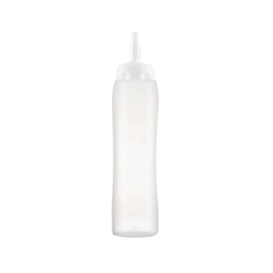 Carlisle 01379 34 Oz Squeeze Dispenser with Measuring Scale Translucent Polyethylene