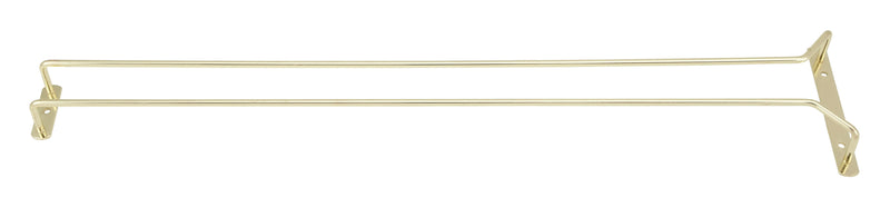 Winco GH-24 24 Inch Brass Plated Wire Glass Hanger Ceiling Mount