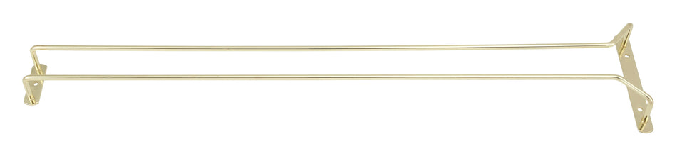 Winco GH-24 24 Inch Brass Plated Wire Glass Hanger Ceiling Mount