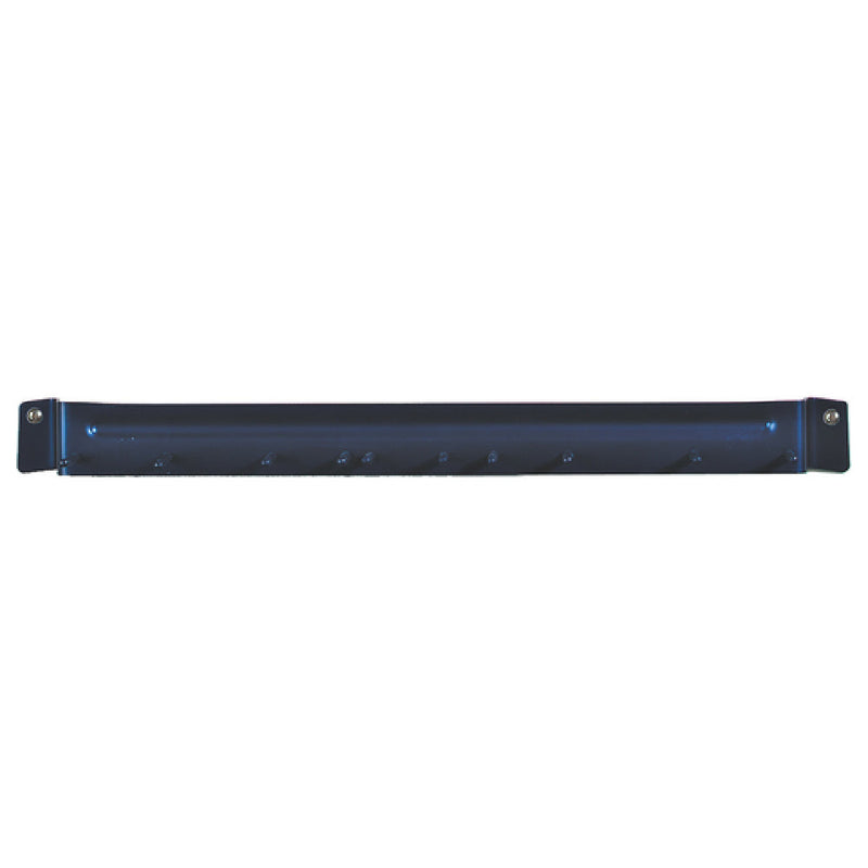 Carlisle 4073514 17 Inch Long Wall-Mount Brush Rack Aluminum Heavy-Duty Blue