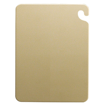 Carlisle CB152012BR 20 Inch Cutting Board Co-polymer Brown with Food Safety Hook