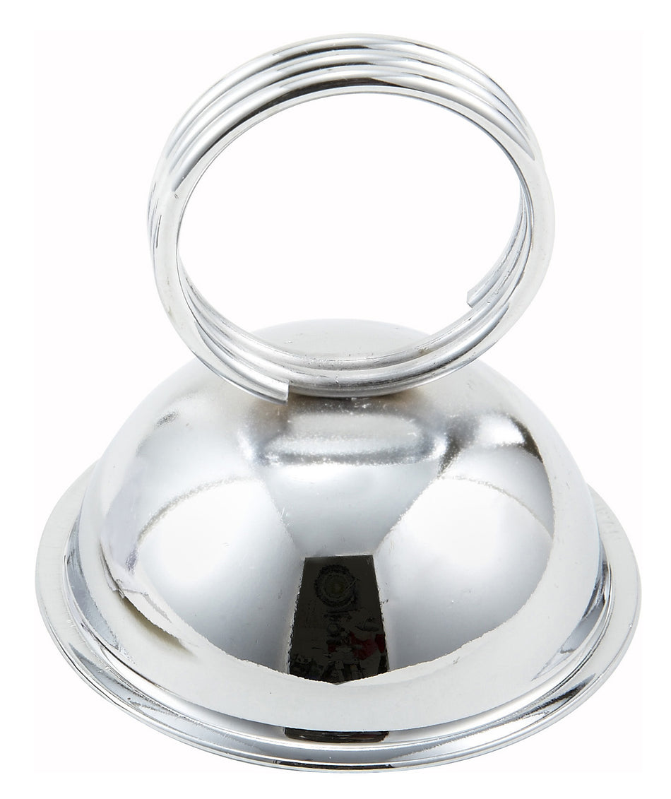 Winco MH-2 2-1/2 Inch Menu/Card Holder Ring Type Stainless Steel