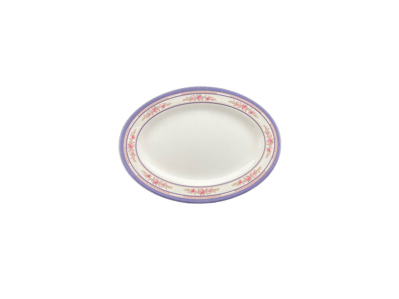 Thunder Group 2008AR 8 Inch Oval Platter Break Resistant Rose BPA Free