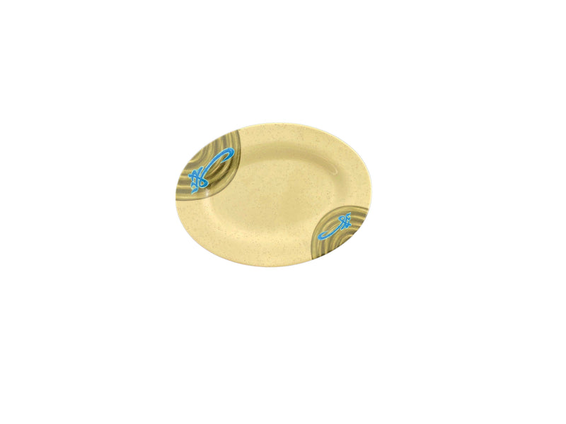 Thunder Group 2008J 8 Inch Oval Platter Break-resistant BPA-free Melamine