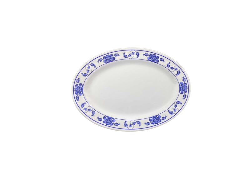 Thunder Group 2008TB 8 Inch Oval Platter Break-resistant Melamine BPA Free