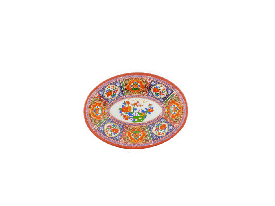 12 Pack 8" x 6" x 5/8", Platter, Peacock Dinnerware, Melamine, BPA Free, Dishwasher Safe, Break-Resistant, Shatter-Resistant, No Microwave, No Oven, NSF
