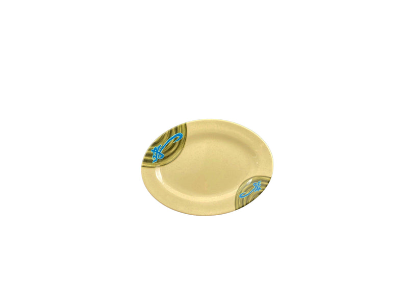Thunder Group 2009J 9 Inch Oval Platter Break-resistant Dishwasher Safe BPA Free Melamine
