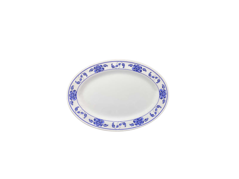 Thunder Group 2009TB 7 Oz Oval Platter with Break-Resistant Melamine