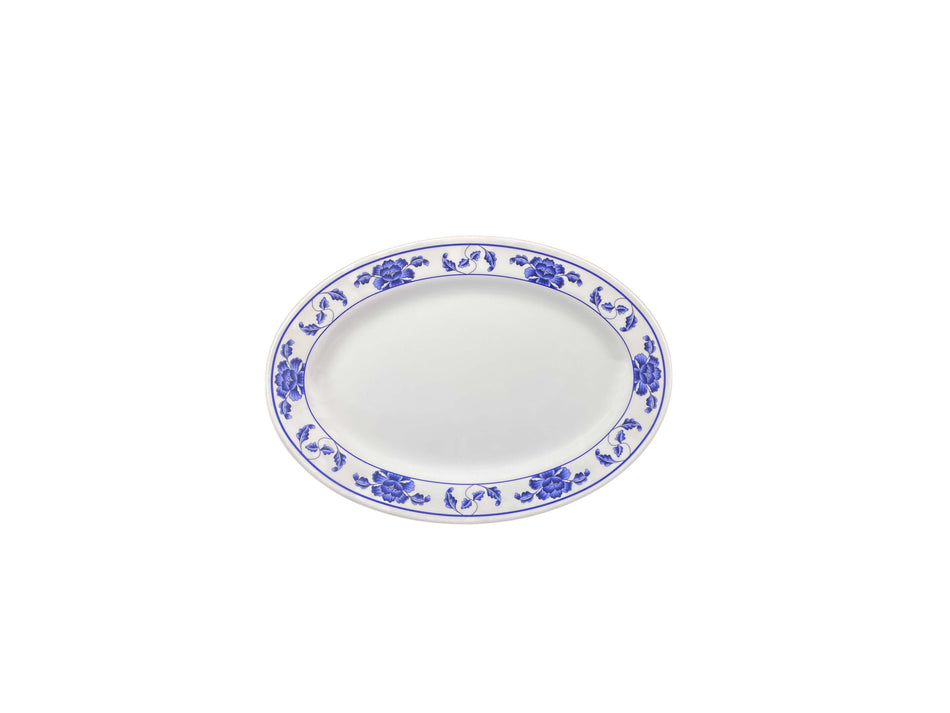 12 Pack 9" x 6-5/8" x 3/4", Platter, Lotus Dinnerware, Melamine, BPA Free, Dishwasher Safe, Break-Resistant, Shatter-Resistant, No Microwave, No Oven, NSF