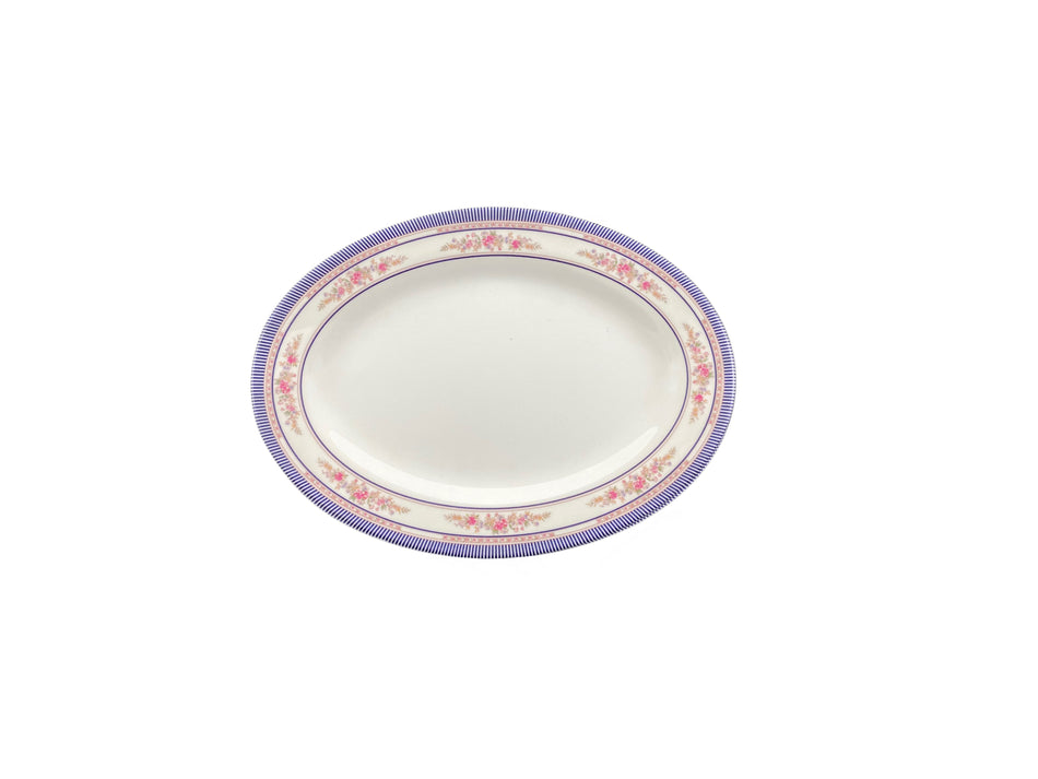 12 Pack 9-7/8" x 7-1/4" x 3/4", Platter, Rose Dinnerware, Melamine, BPA Free, Dishwasher Safe, Break-Resistant, Shatter-Resistant, No Microwave, No Oven, NSF