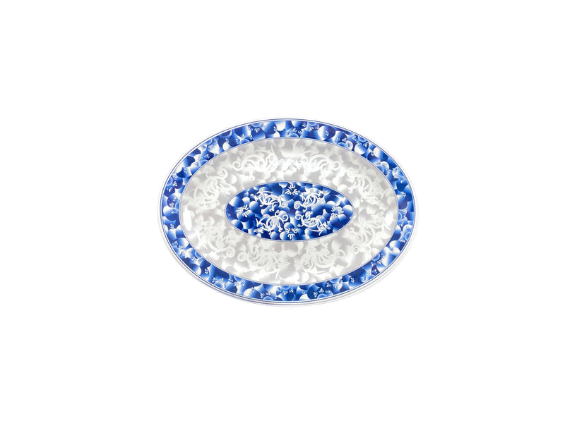 Thunder Group 2010DL 9-7/8 Inch Oval Platter Break Resistant BPA Free Melamine