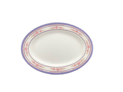 Thunder Group 2012AR 12 Inch Platter Break-Resistant Oval Melamine Rose