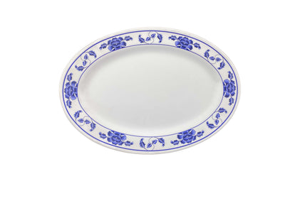 Thunder Group 2012TB 12 Inch Oval Platter Break-resistant BPA Free Melamine