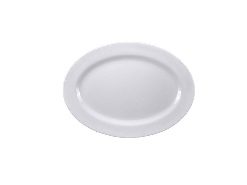 Thunder Group 2012TW Platter 12 Inch Oval Break-resistant BPA Free Melamine