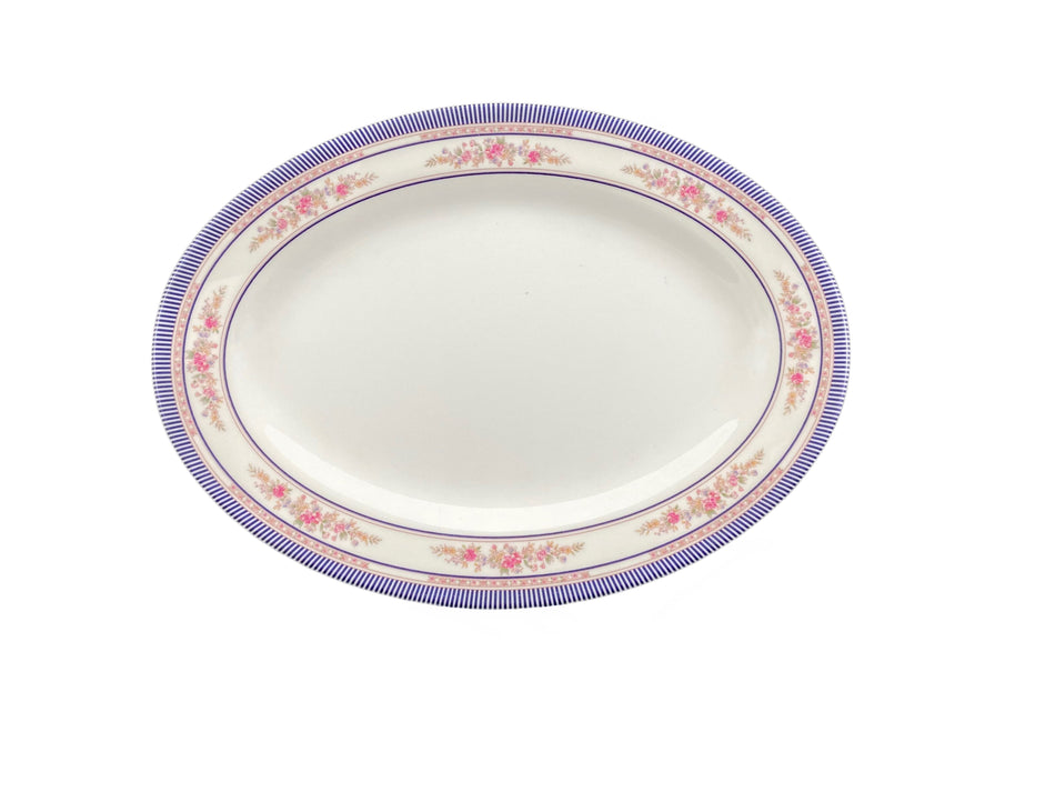 12 Pack 14" x 10" x 1-1/8", Platter, Rose Dinnerware, Melamine, BPA Free, Dishwasher Safe, Break-Resistant, Shatter-Resistant, No Microwave, No Oven, NSF