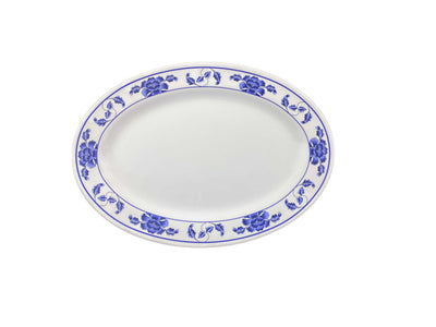Thunder Group 2014TB 14 Inch Oval Platter Break-resistant Melamine BPA Free