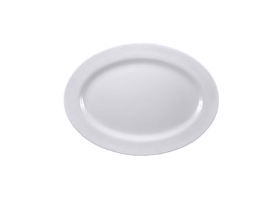 Thunder Group 2014TW 14 Inch Platter Oval Break Resistant BPA Free Melamine