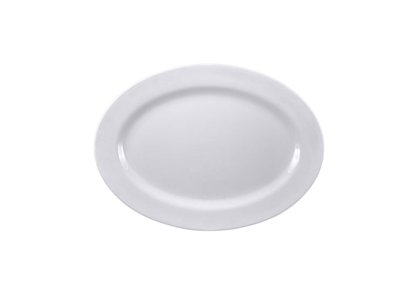 Thunder Group 2014TW 14 Inch Platter Oval Break Resistant BPA Free Melamine