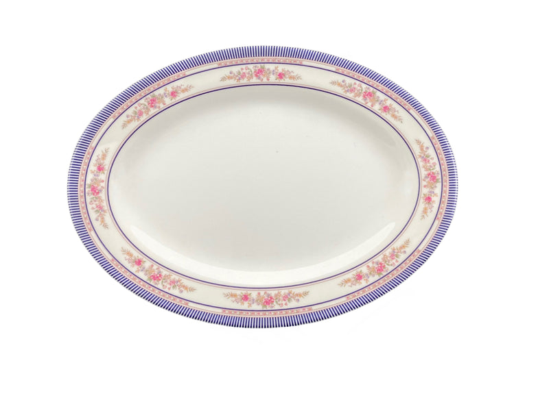 Thunder Group 2016AR 16 Inch Platter Oval Break Resistant Melamine Rose
