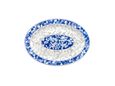 Thunder Group 2016DL 16 Inch Platter Break-resistant Oval BPA Free Melamine