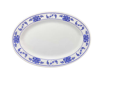 Thunder Group 2016TB 16 Inch Platter Oval Break-Resistant Melamine