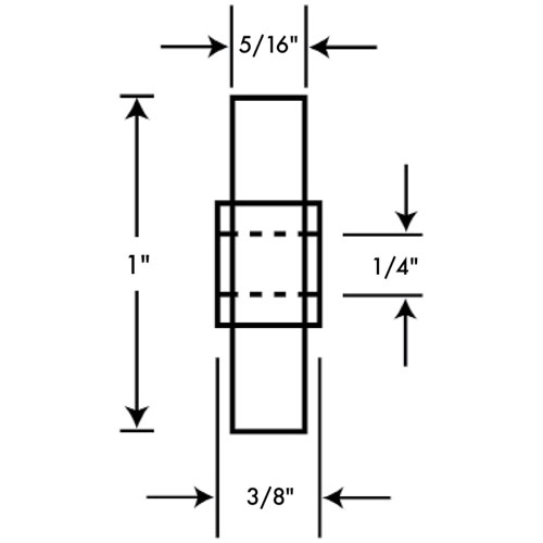 1/4 in x 1 in Flat Roller Bearing for CHG – view 2
