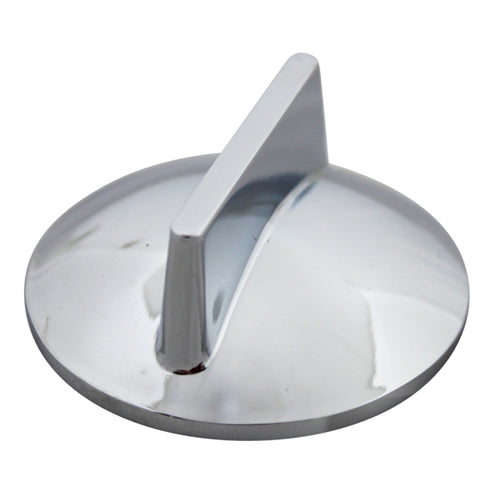 2 in Chrome Metal Burner Valve Knob for Imperial, Garland – view 2