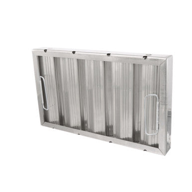 10 in x 16 in Stainless Steel Baffle Grease Filter RUN-OFF