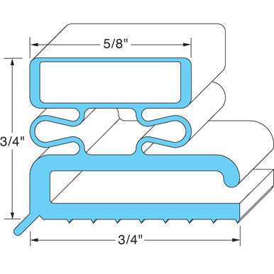8 ft Screw-In Magnetic Gasket