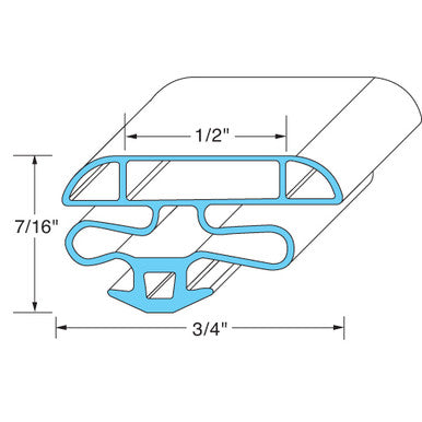 23 5/8 in x 29 9/16 in Door Gasket 23-5