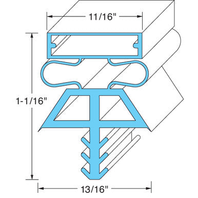 Refrigeration Gasket Replaces Kolpak 225141075 32-3